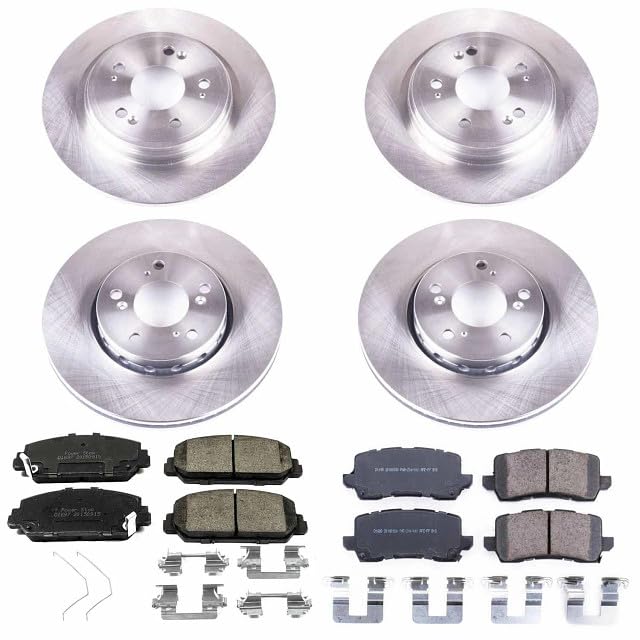 Power Stop KOE6954 Replacement Brake Kit-OE Brake Rotors & Ceramic Brake Pads For Acura RLX 2014-2020 Autospecialty