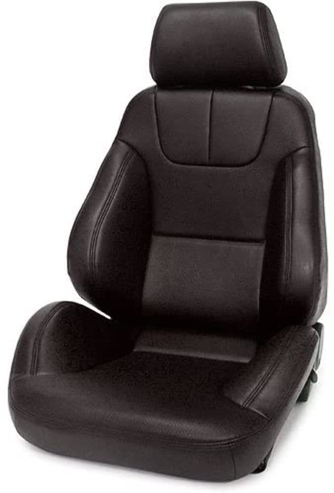 Left Rally DLX Recliner Black Vinyl