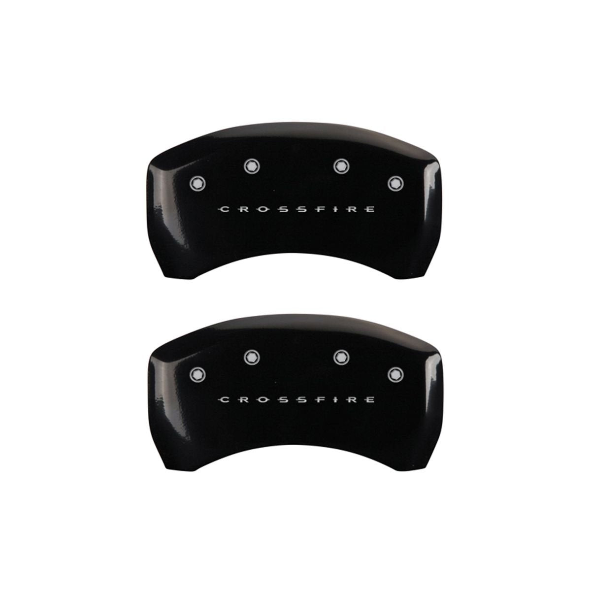 MGP 32010SCRFBK Caliper Covers Crossfire Black - Engraved Front & Rear44; Set of 4
