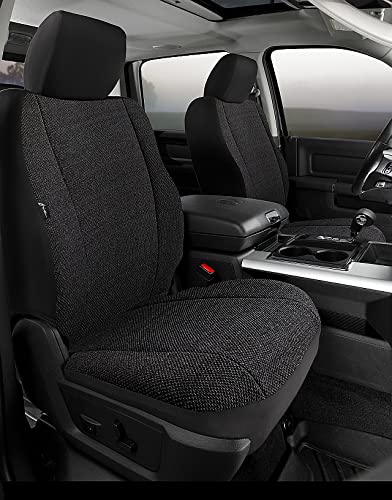 Black FIA TRS49-48 Custom Fit Front Seat Cover Bucket Seats - Saddle Blanket (Solid Black)