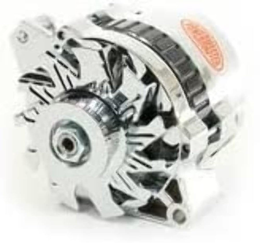 Alt GM CS130 Powermaster Polish 140A 1V Pulley, Baffle & Cone Str MTG 6.61" 1-Wire or OE Hookup