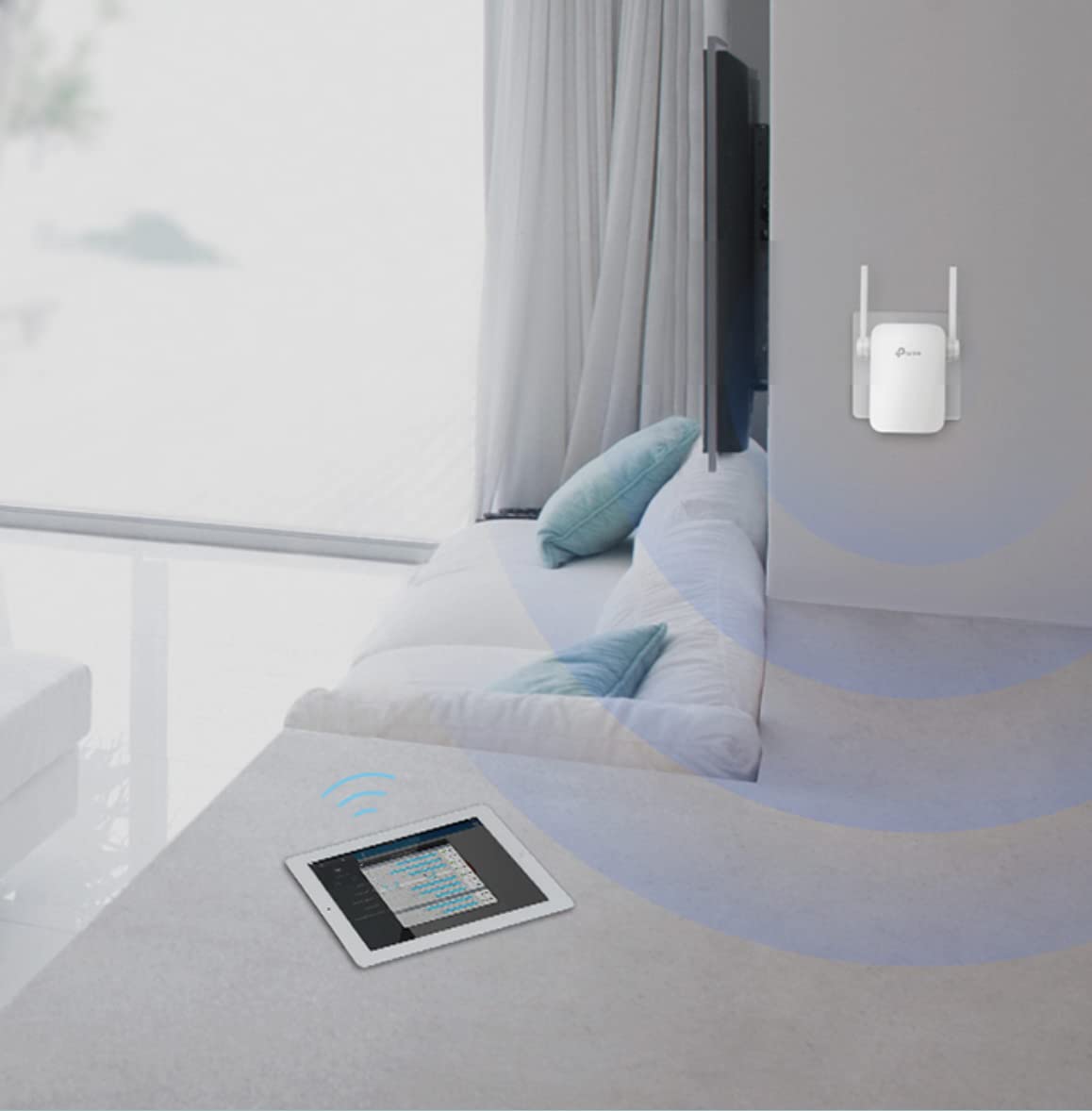 TP-Link N300 WiFi Extender (TL-WA855RE) - Covers Up to 800 Sq.ft, Supports WiFi Range Extender up to 300Mbps Speed, Wireless Signal Booster and Access Point for Home, Single Band 2.4Ghz Only, Black