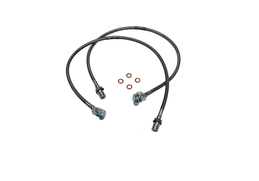 SUPERLIFT SUSPENSION RealTruck Brake Hose Kit for Suburban/Blazer/GM Pickup | Front Bullet Proof Pair of Brake Hoses | 91345 | Fits 1971-1978 GM Pickup / Blazer / Suburban with 8-12" Lift Kit