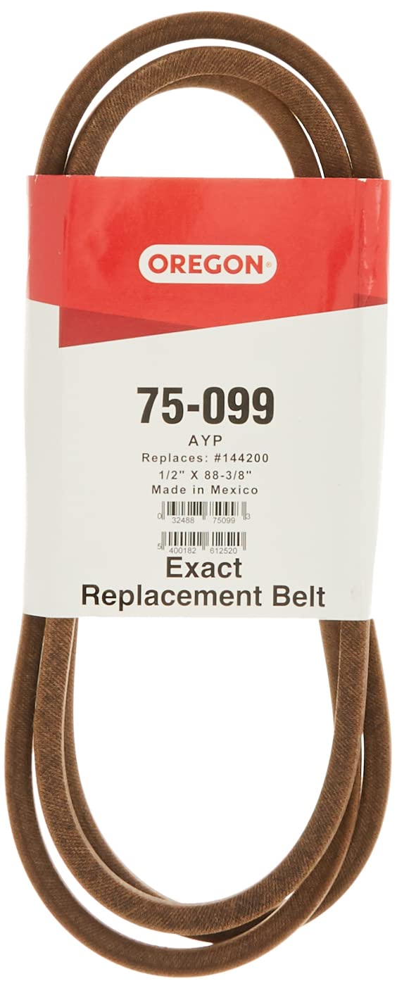 Oregon 75-099 Premium Belt, Mower Deck, 1/2" x 88-3/8", Black, Large