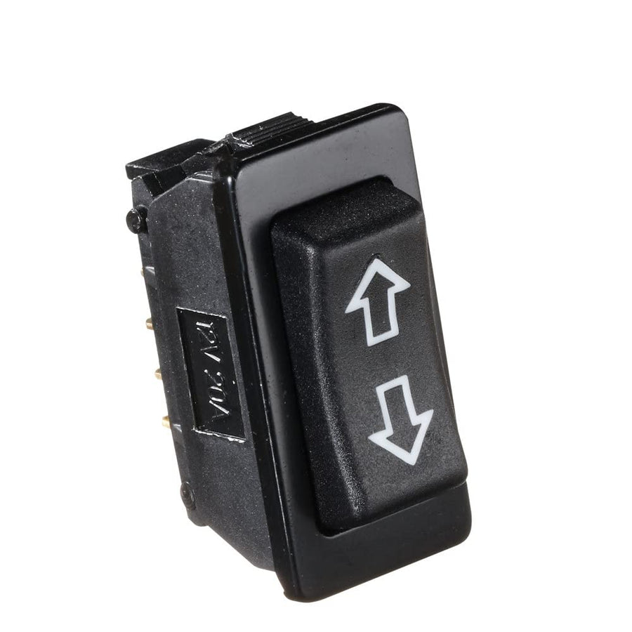 Rocker Switch RV Designer S125, 20 Amp Continuous, 40 Amp Peak, Black