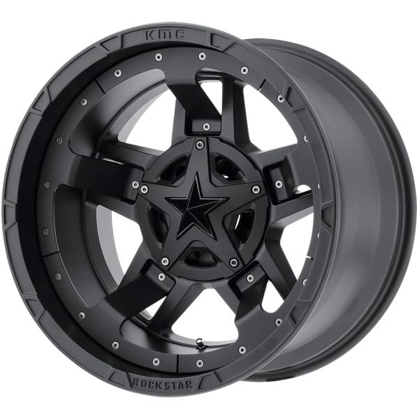 KMC WHEELS XD SERIES XD827 ROCKSTAR III Black Wheel Chromium (hexavalent compounds) (17 x 9. inches /8 x 125 mm, -12 mm Offset)