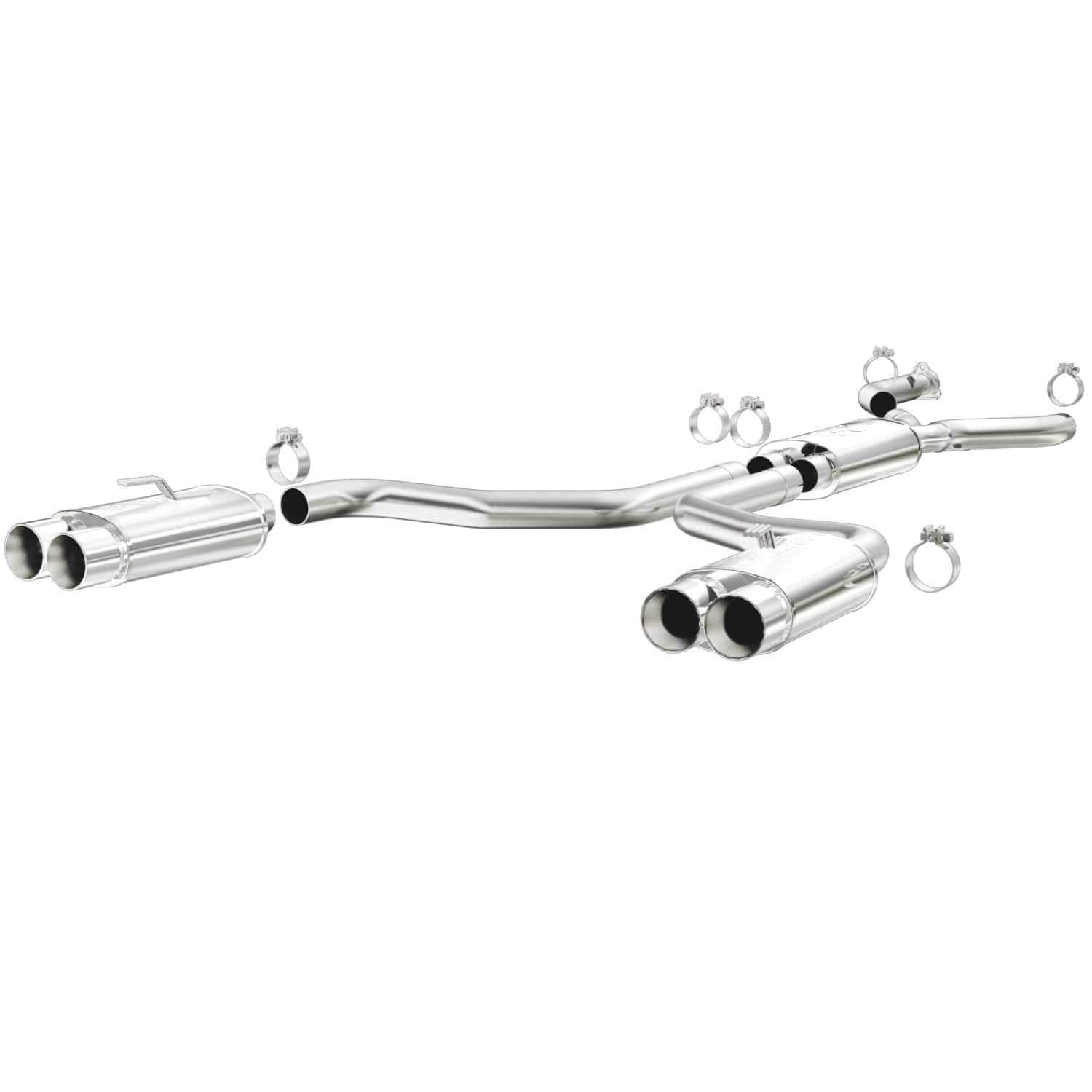 Performance MagnaFlow Exhaust System 16837: Cat-Back, Street Series, Compatible with 1992-1996 Chevrolet Corvette
