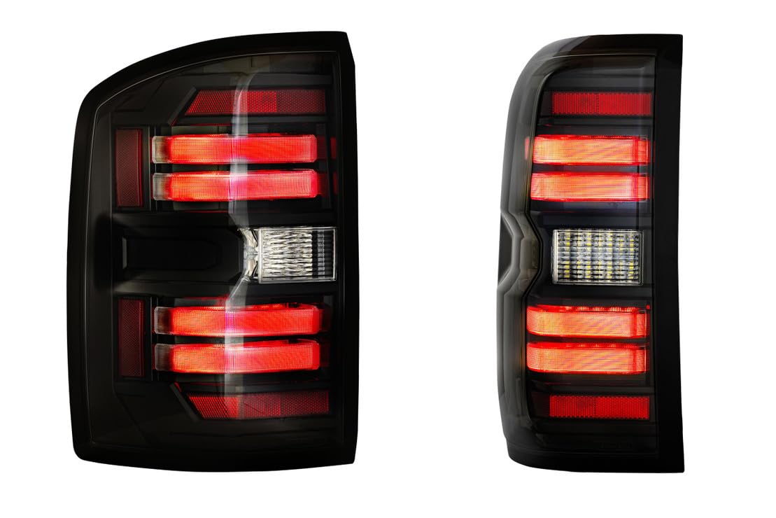 Morimoto XB LED Taillights Plug and Play fits 2014-2018 GMC Sierra, LED Taillight Assemblies (Smoked)