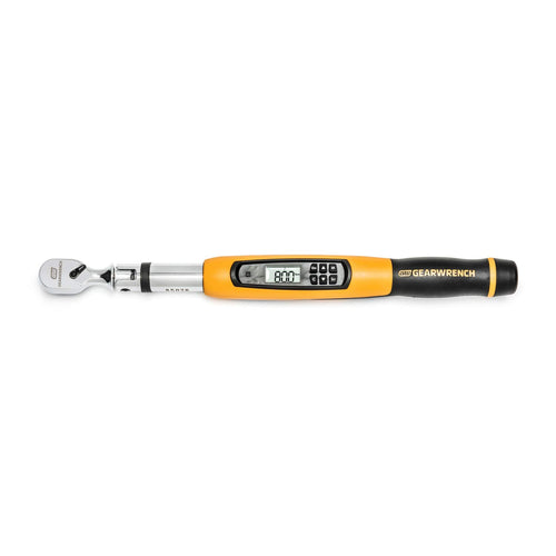 3/8" GEARWRENCH Flex Head Electronic Torque Wrench with Angle, 10-100 ft/lbs. - 85078