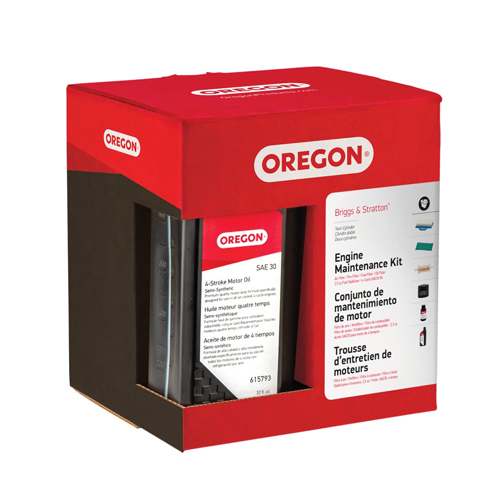 Oregon Engine Tune-Up Maintenance Kit for Briggs & Stratton Lawn Mower Twin Cylinder Engines (01-104)