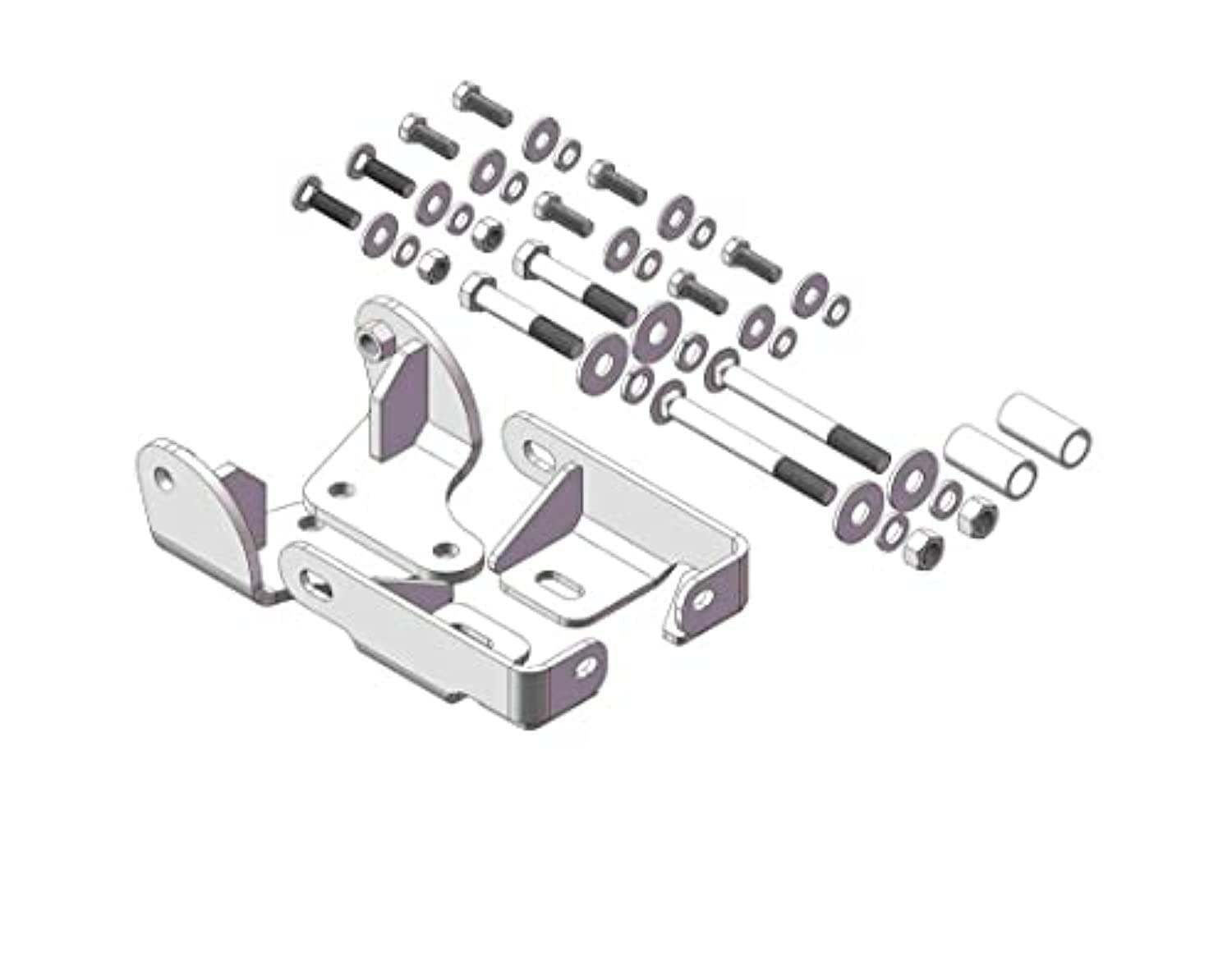 Husky Towing Fifth Wheel Trailer Hitch Mount Kit 32556 Fits Ram 2500 2014-2025 Bracket Set 4 Piece Bolt-On Drilling Required