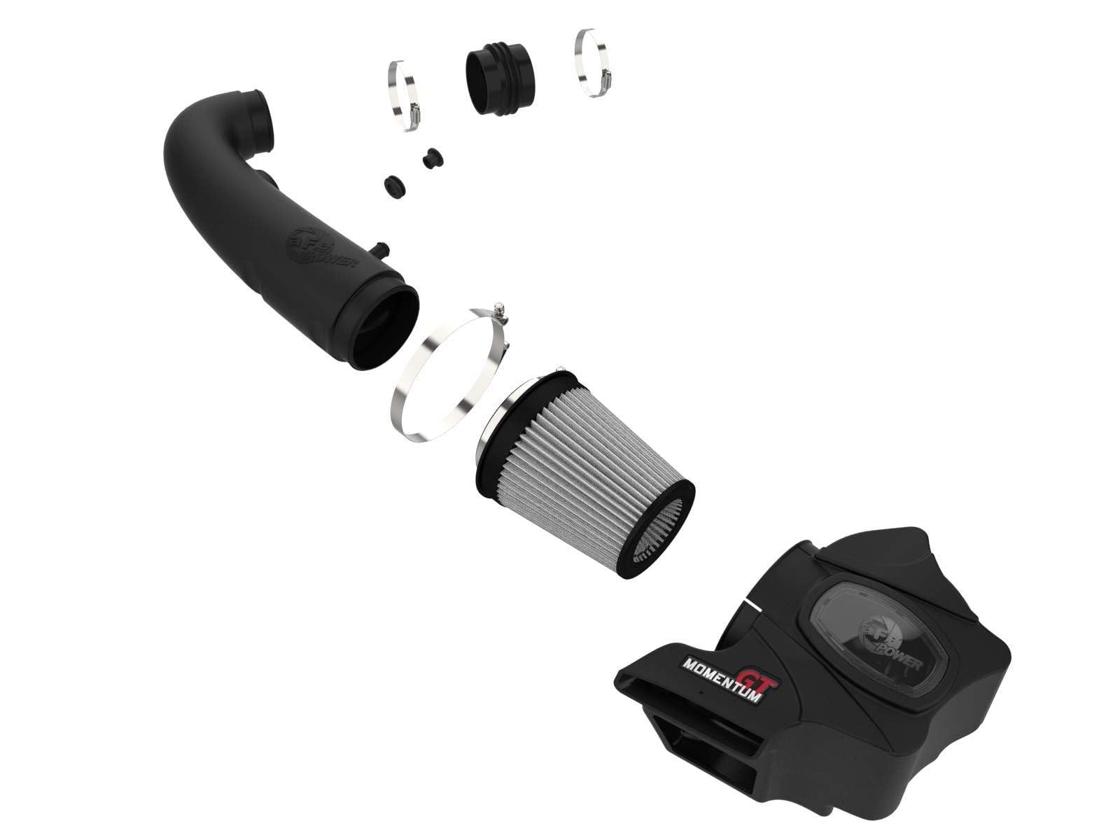 Momentum GT aFe POWER Cold Air Intake System w/Pro DRY S Filter, #51-76205-1, Black