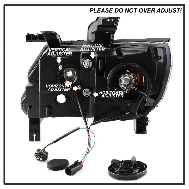 Black Led Spyder 5085283 Projector Headlights For 2015-2019 Chevy Colorado