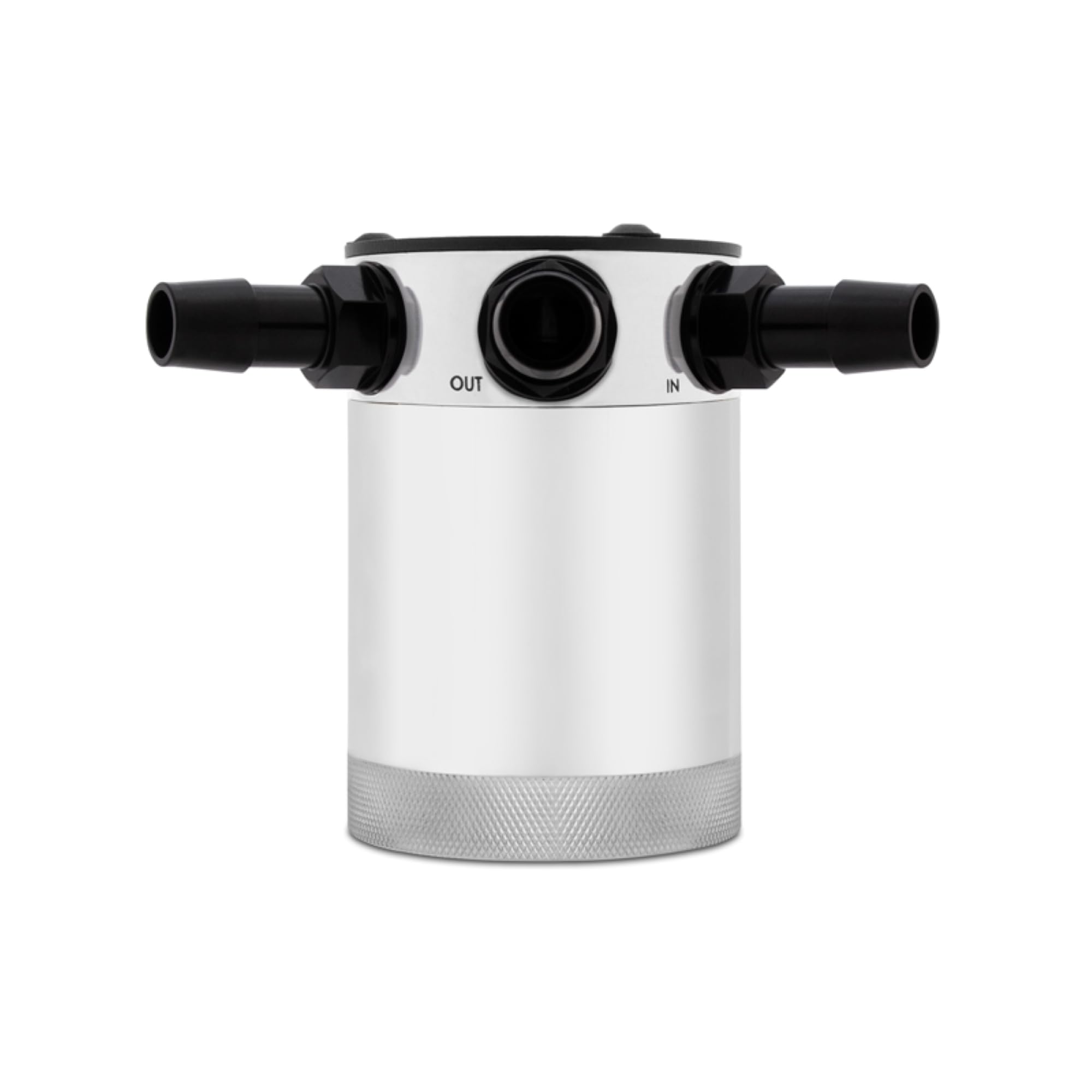 Mishimoto Compact Baffled Oil Catch Can, MMBCC-CBTHR-P, 3-Port, Polished
