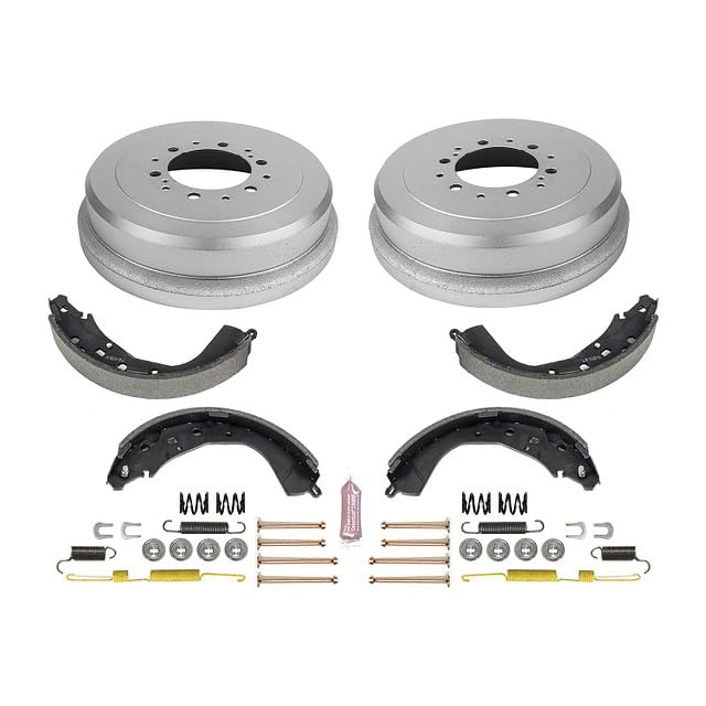 Power Stop Autospecialty KOE15373DK Rear Replacement Brake Kit-OE Brake Drums & Ceramic Brake Pads