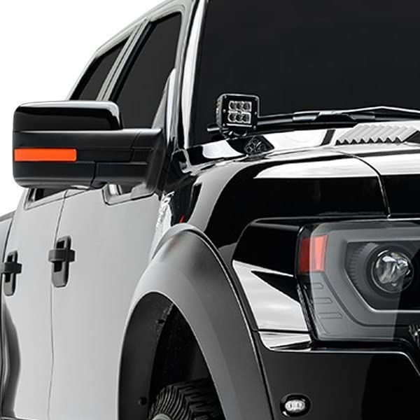 ZROADZ Black A-Pillar 2-LED Pod Light KIT Z365601-KIT2 2010-2014 FORD F150-RAPTOR
