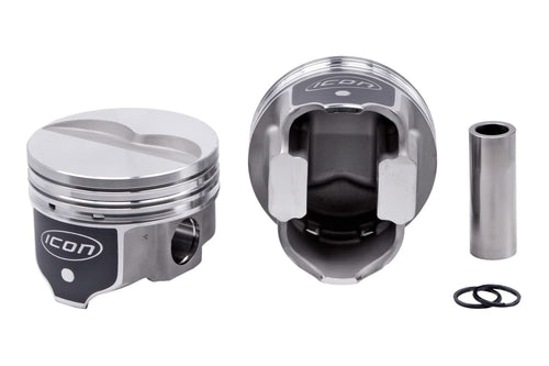 Icon FHR PistonsIcon, Forged, 4.350 in Bore, 5/64 x 5/64 x 3/16 in Ring Grooves, Minus 5.60 cc