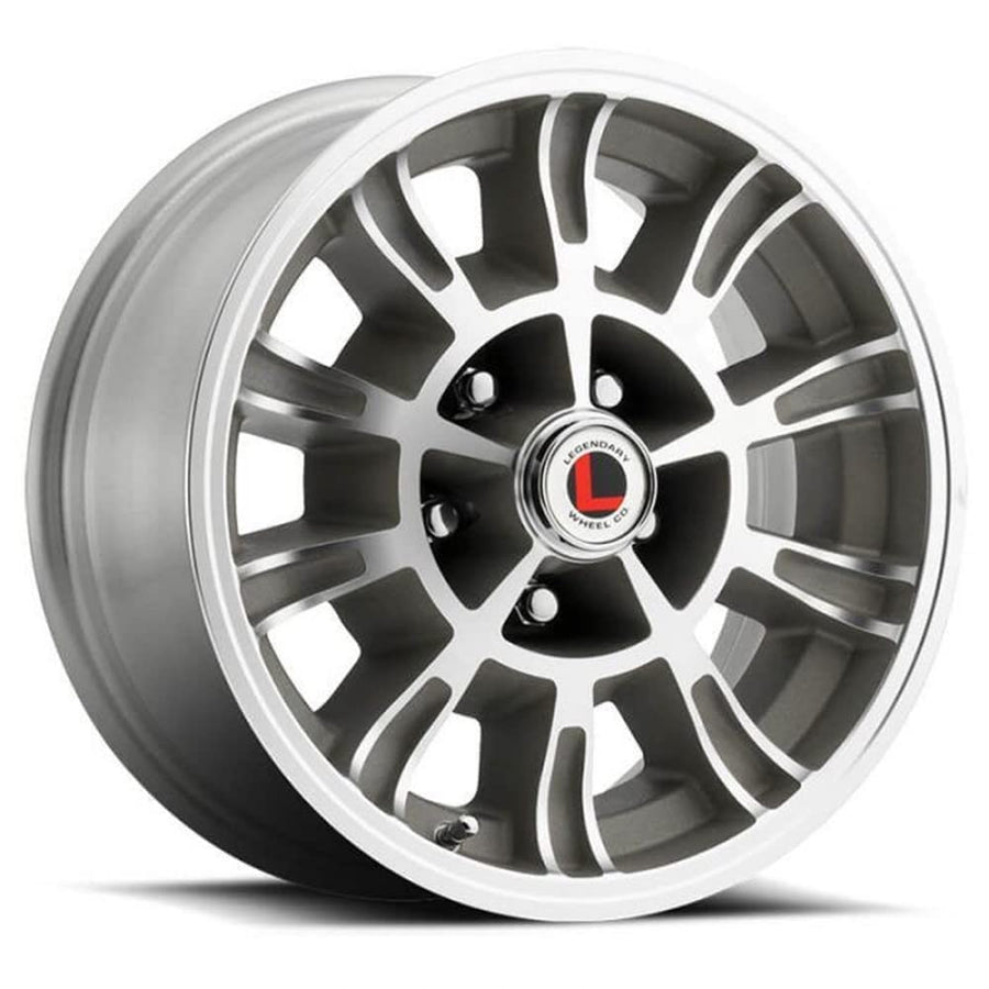 GT6-15 x 7 in. - 5 x 4.5-4.25 bs - Clear Coat/Machined Legendary Wheels