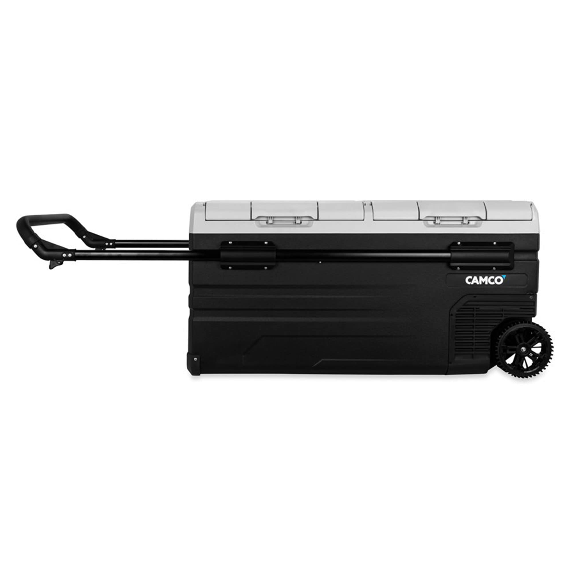 CAM-950 Camco 51522 Portable Refrigerator, AC 110V/DC 12V Compact Fridge/Freezer with Dual Zone Cooling, 95-Liter - Keeps Food and Drinks Cold While On-the-Go - Ideal for Road Trips, RVing, Camping