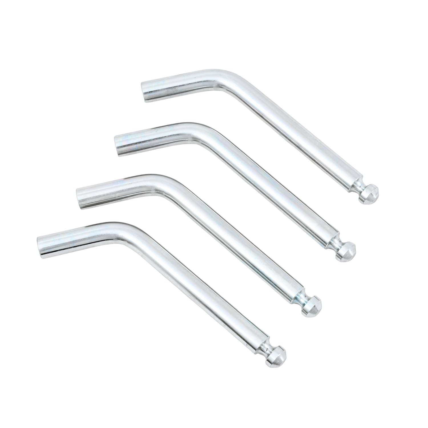 Fifth Wheel Trailer Hitch Rail Pin Husky Towing 31576, Replacement Pins and Clips, Yellow Zinc Finish, with 4 Pins and 4 Clips