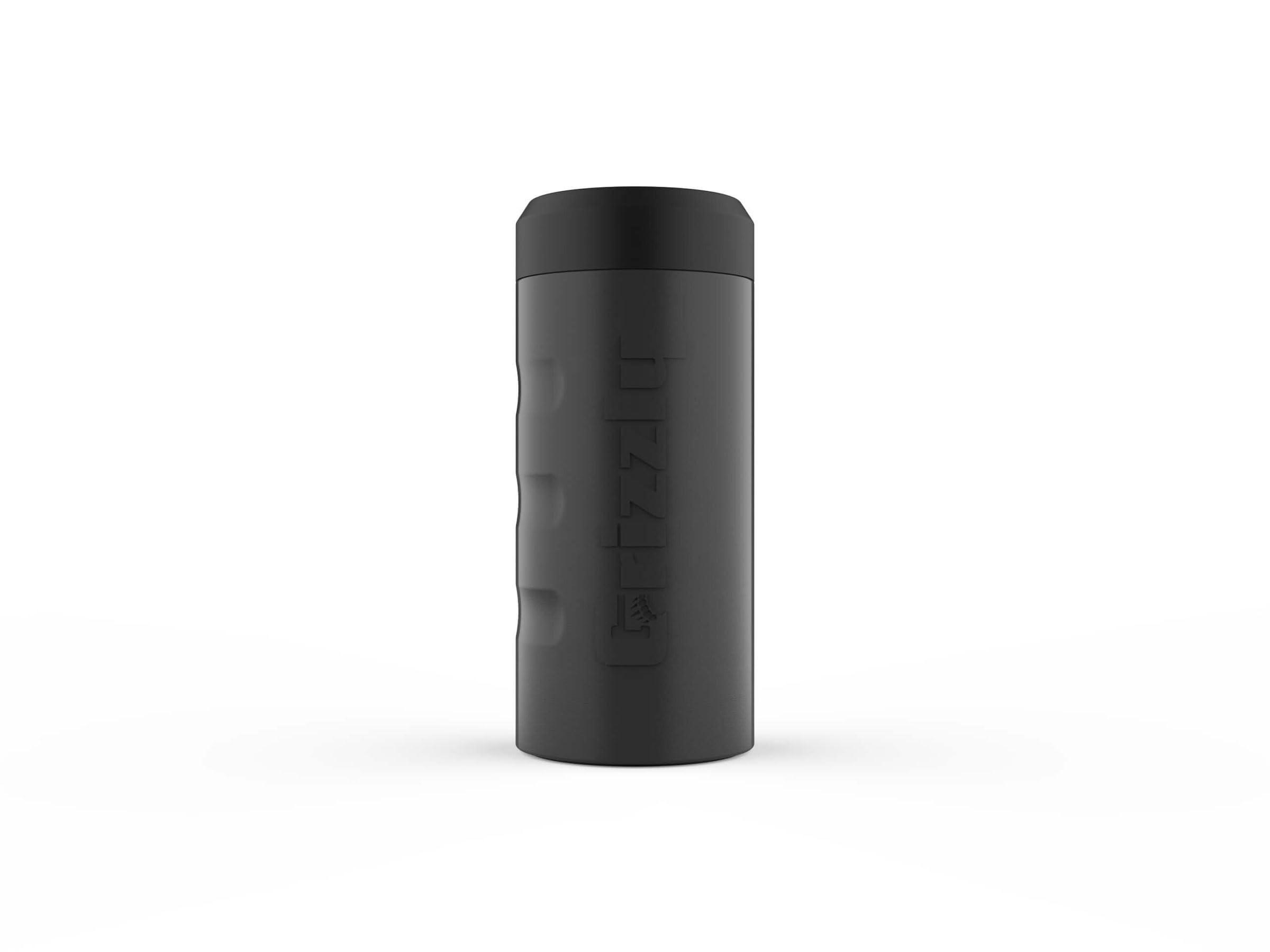 Slim Grizzly Grip Can | 12 oz Stainless Steel Vacuum Insulated Can Cooler | For 12 oz Slim Energy and Seltzer Cans Reusable Durable | Charcoal