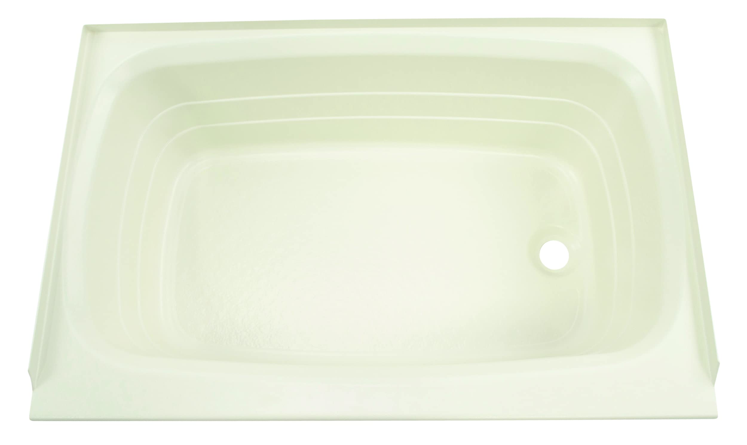 24" x 36" Lippert Replacement Parchment Bathtub with Right Drain, Scratch-Resistant ABS Acrylic for RVs, Travel Trailers, 5th Wheels, Motorhomes - P2436RHSPK