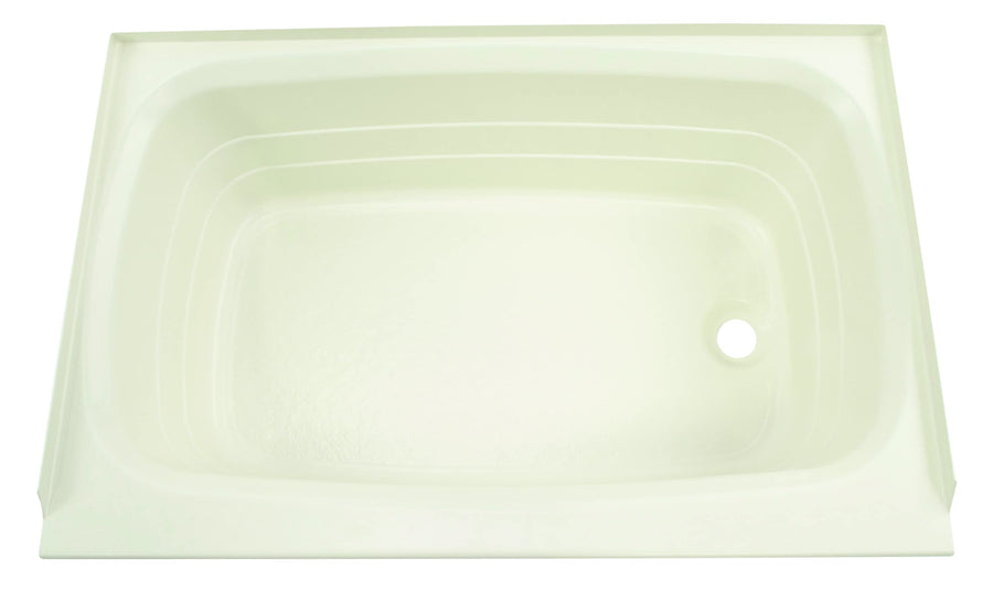 24" x 36" Lippert Replacement Parchment Bathtub with Right Drain, Scratch-Resistant ABS Acrylic for RVs, Travel Trailers, 5th Wheels, Motorhomes - P2436RHSPK