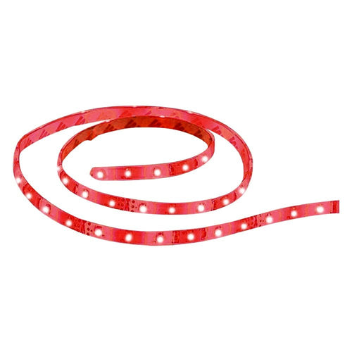 T-H Marine Flex Strip LED Lights | Bright Water Resistant Rope for Boat Decks or Under Gunwale Compartments | 48-Inch Long, Red Lights