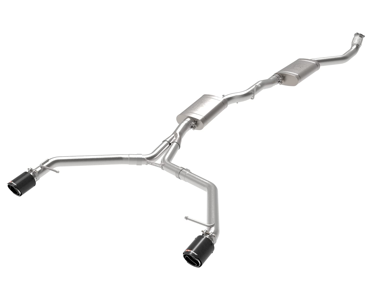 MACH Force-Xp aFe Power 49-36438-C 3 IN to 2-1/2 IN Stainless Steel Cat-Back Exhaust w/Carbon Tip, fits Audi Allroad 13-16 L4-2.0L (t)