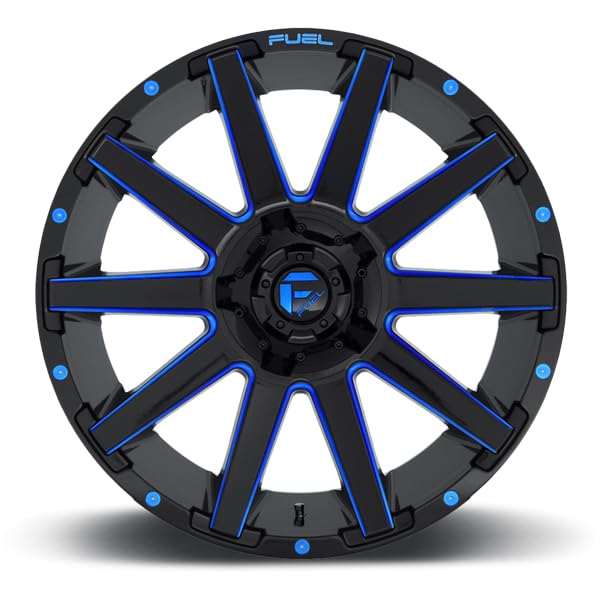 FUEL OFF-ROAD 20X10 D644 CONTRA 5X4.5/5.0, 4.79, 18mm GLOSS BLACK BLUE TINTED CLEAR - D64420002647