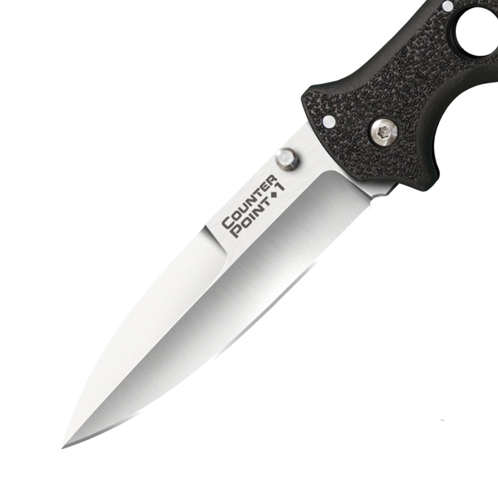 Cold Steel Folding Knife Counter Point with Tri-Ad Lock and Pocket Clip, Counter Point 1, Silver & Black
