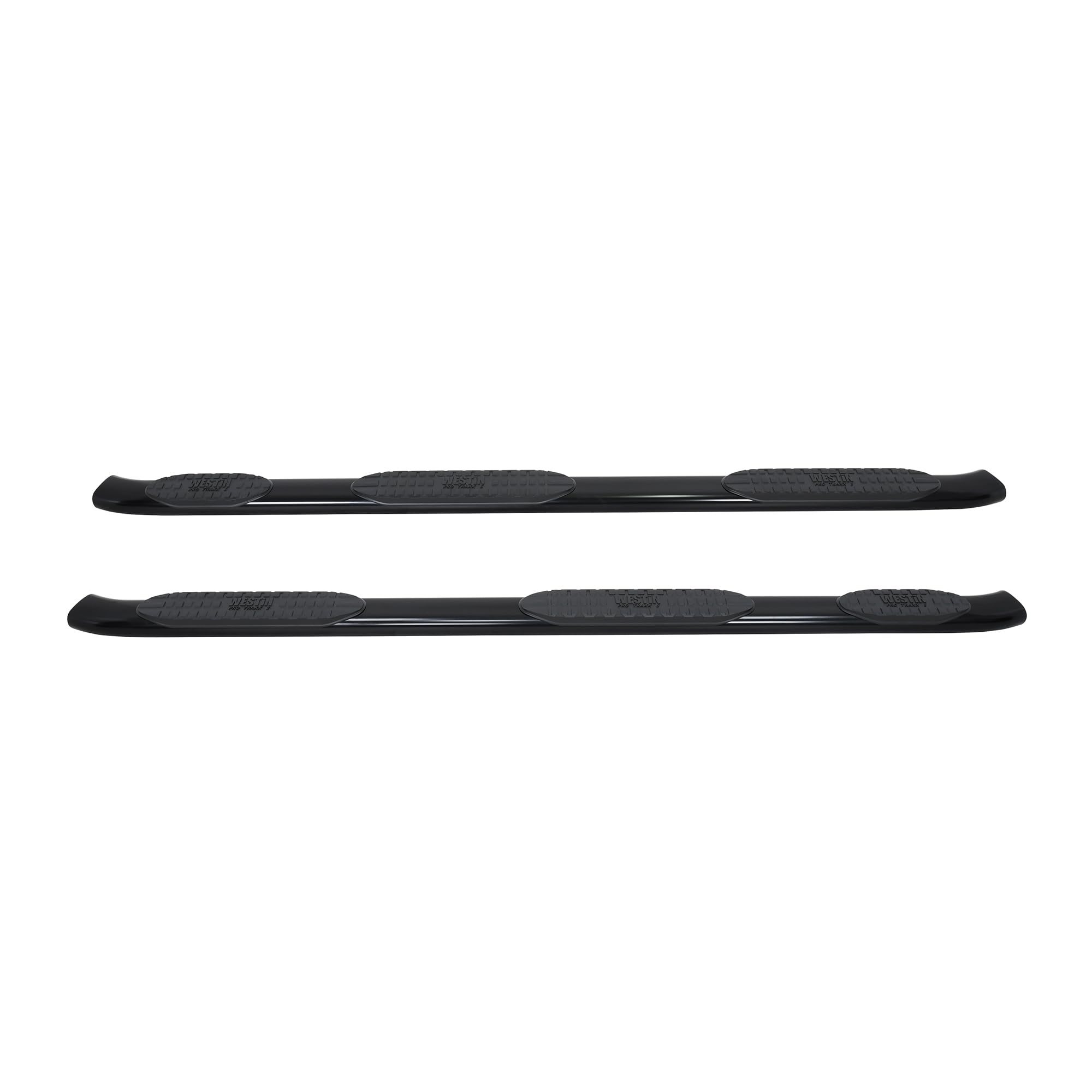 Westin PRO TRAXX 5 Oval Wheel to Wheel Nerf Bars fits 2019-2025 Silverado Sierra 1500 Crew Cab 5'5" Bed (Exc 2019 Silverado LD/Sierra 1500 Limited) Black Pair