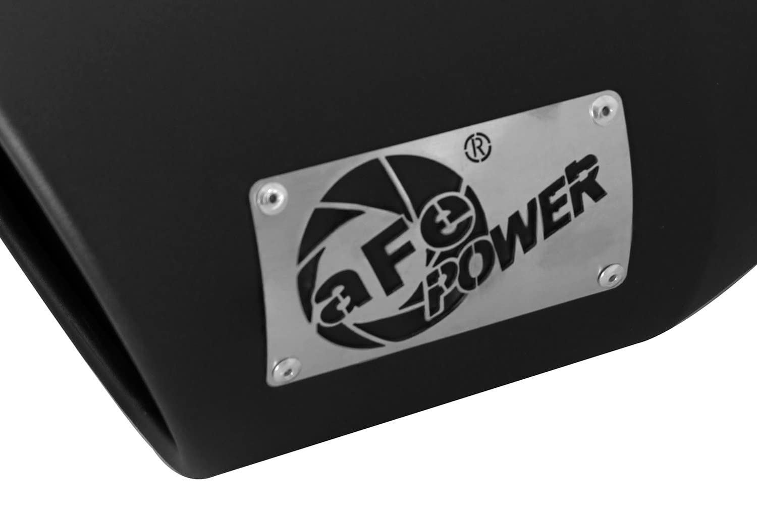 5" Inlet aFe Power 49T50702-B12 x 7" Outlet x 12" Length Black Stainless Steel Bolt-On Diesel Exhaust Tip