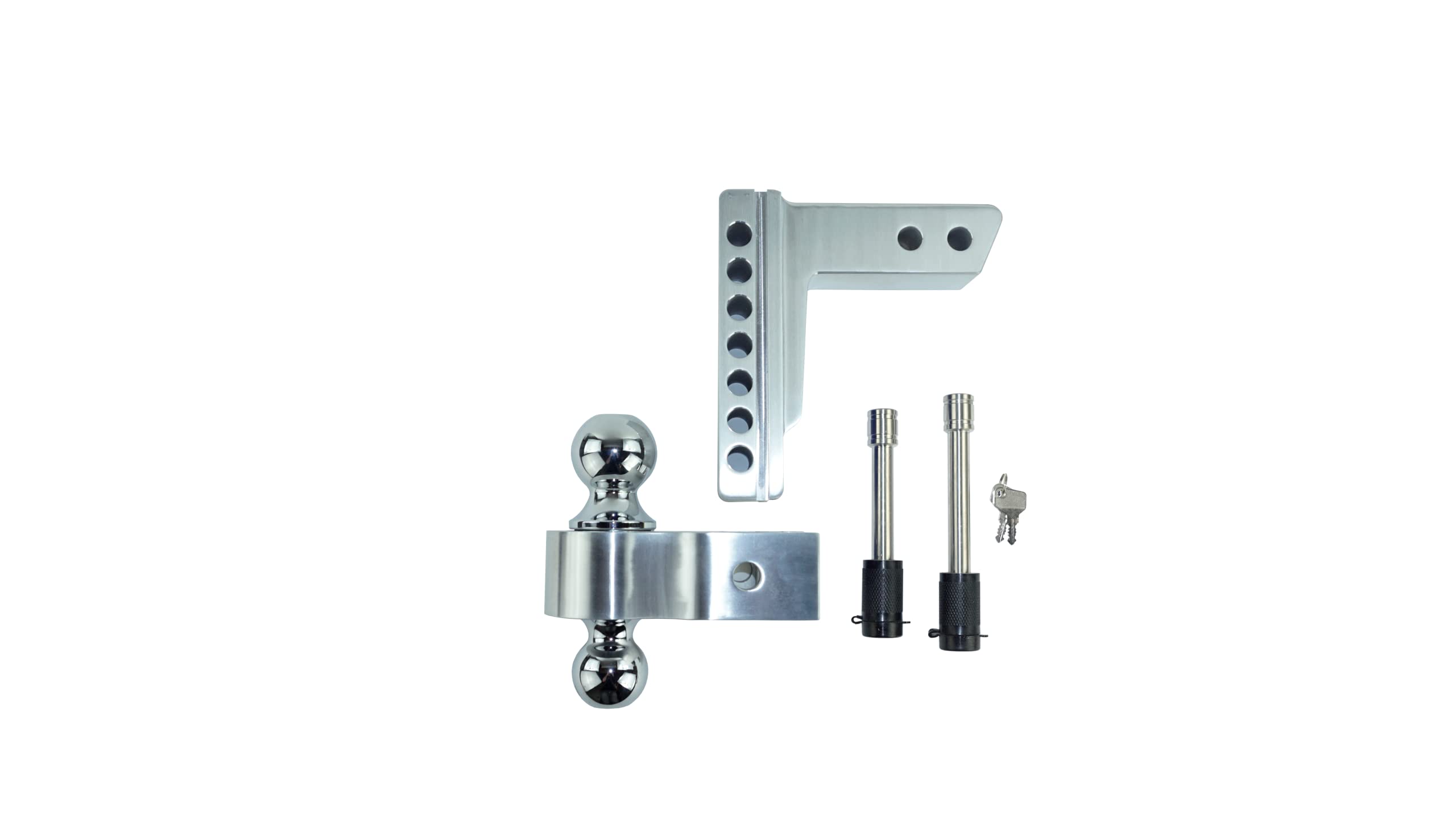 Chrome Pacbrake Ball Mount - 2" Shank, 6" Drop
