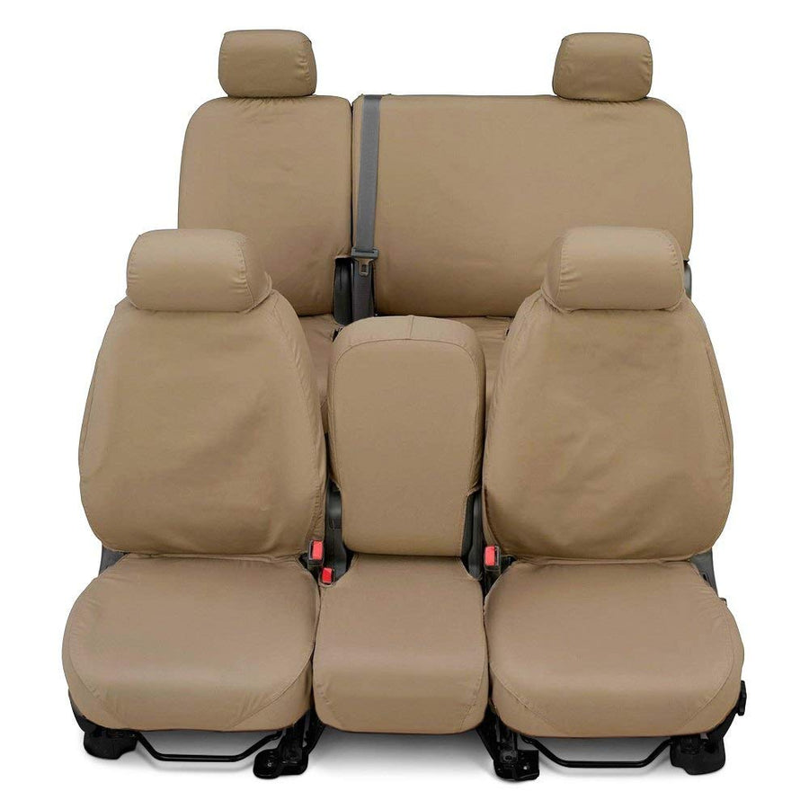 Covercraft SeatSaver Custom Fit Front Row Seat Cover for Select Jeep Wrangler Models - Waterproof (Taupe)