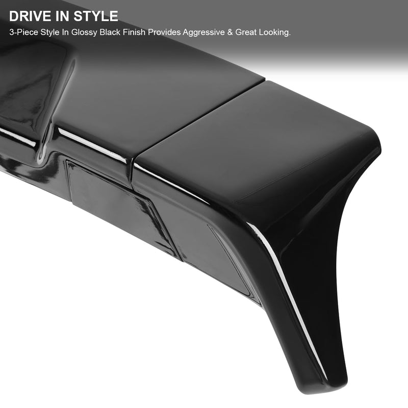 Glossy Black ABS Cab Roof Spoiler Spec-D Tuning for 2016-2022 Toyota Tacoma Models