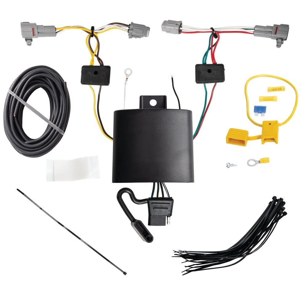 T-One T-Connector Harness, TEKONSHA 118854, 4-Way Flat, W/Circuit Protected Modulite Hd Module