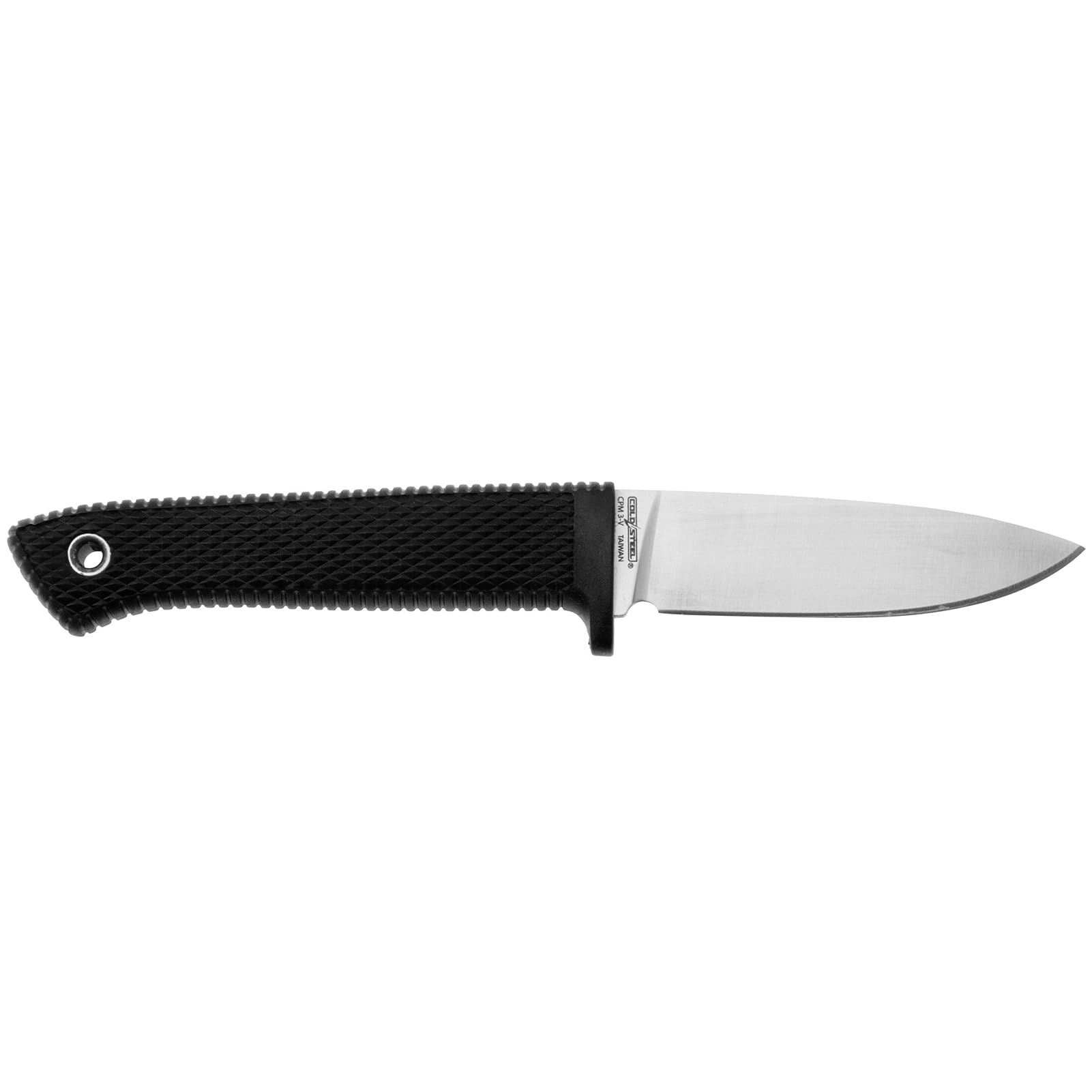 Pendleton Mini Hunter COLD STEEL Compact Lightweight 3-Inch 3V Steel Fixed Blade Hunting Knife Ergonomic Kray-Ex Handle, Resistant Secure-Ex Sheath