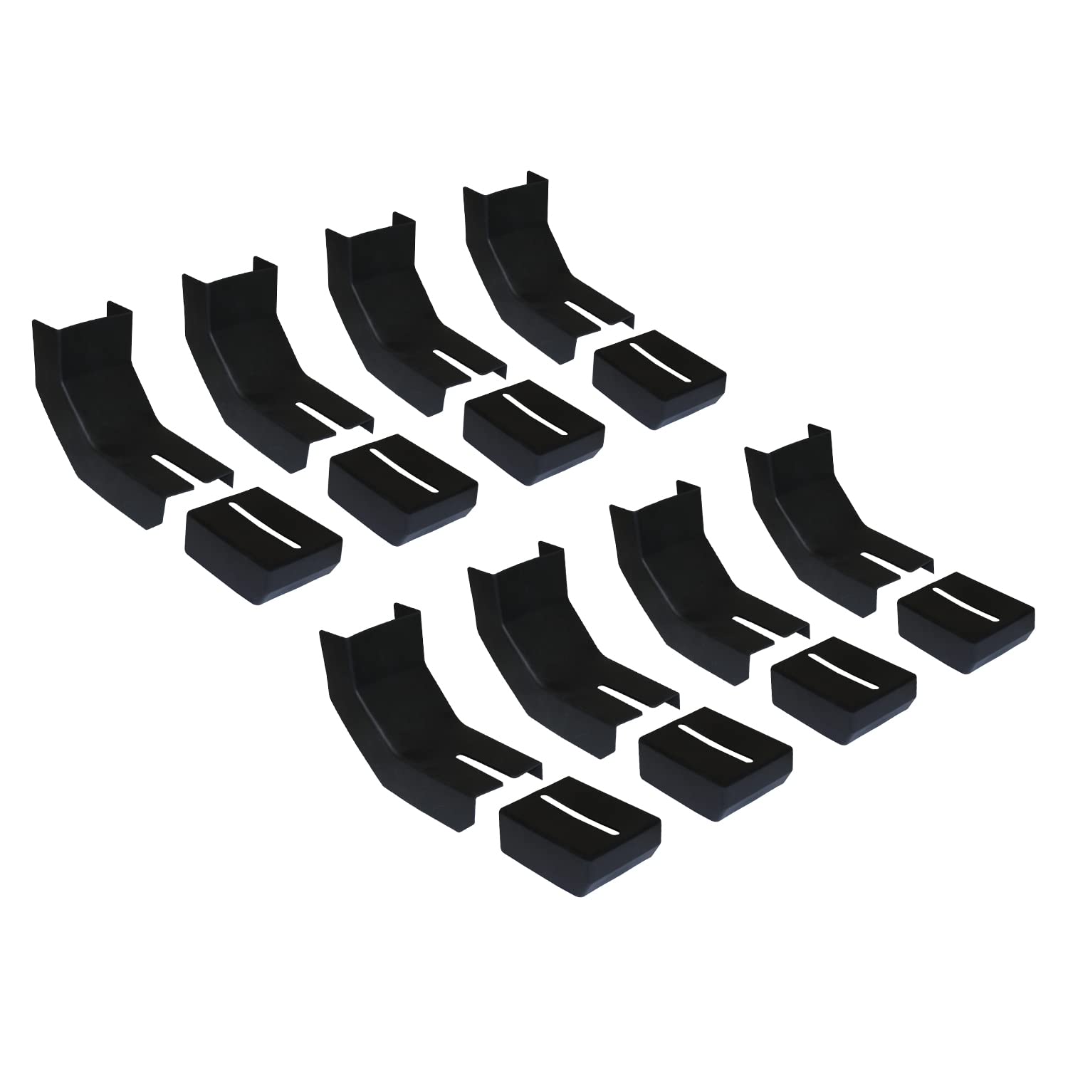 RB-BKC8: RAPTOR Series Black Thermoplastic Rubber Bracket Covers