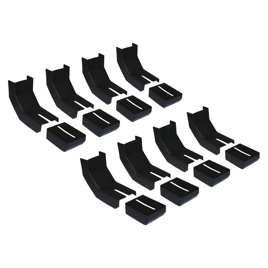 RB-BKC8: RAPTOR Series Black Thermoplastic Rubber Bracket Covers
