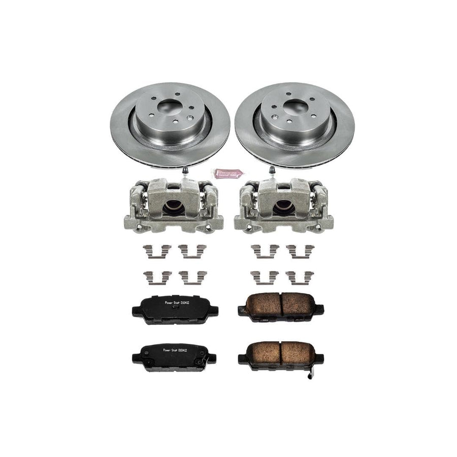 Power Stop KCOE2986 1-Click OE Replacement Brake Kit with Calipers For INFINITI G35 2007-2008, INFINITI G37 2008-2013 [Model Specific]