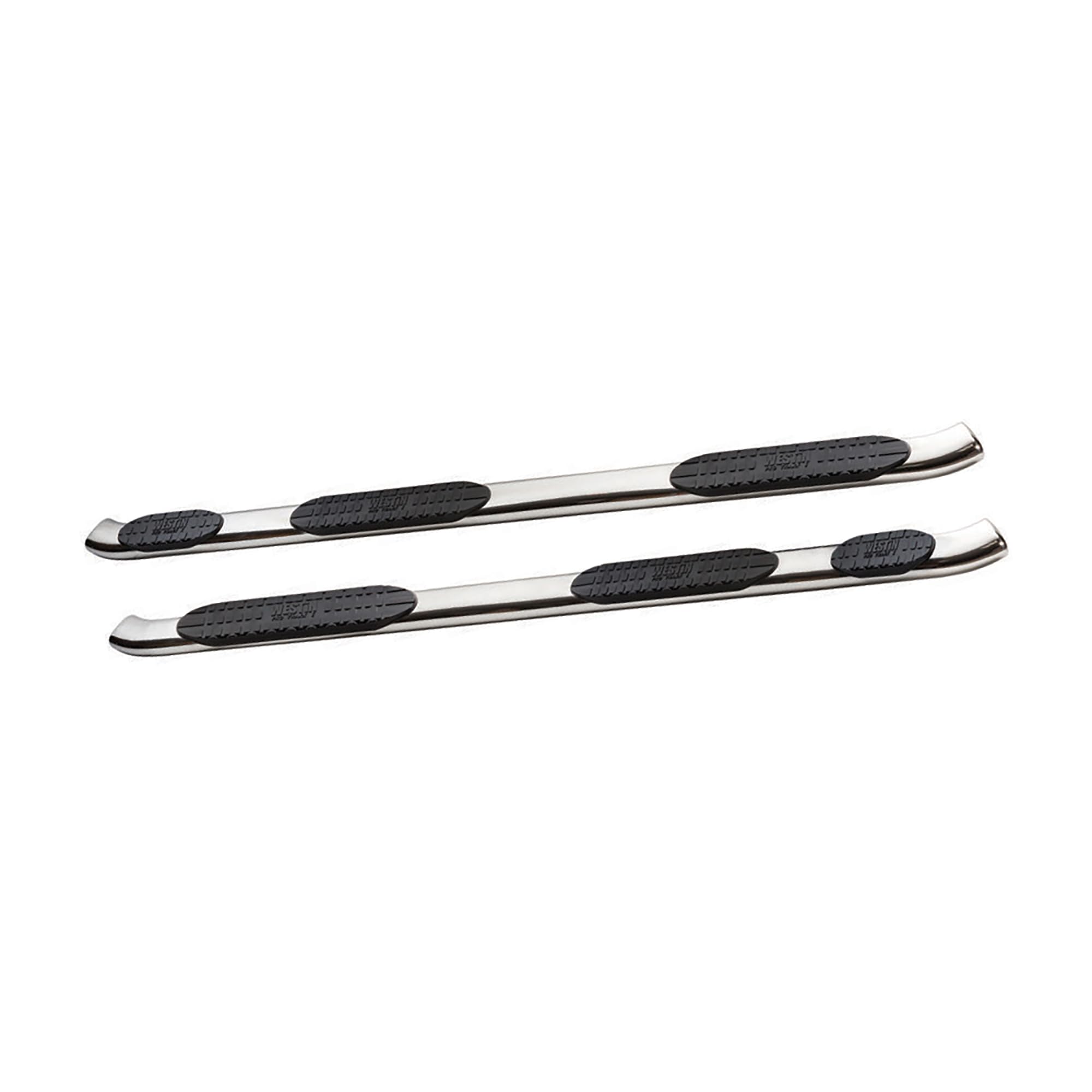 Westin PRO TRAXX 5 Oval Wheel to Wheel Nerf Bars fits 2007-2021 Tundra 6'5" Double Cab Bed Stainless Steel Pair