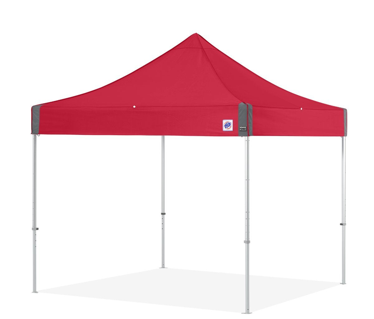E-Z UP Instant Shelter Endeavor Canopy, 10' x 10', Octagonal-Legged Aluminum Frame, Professional Grade Punch Top, 100 Sq' of Shade