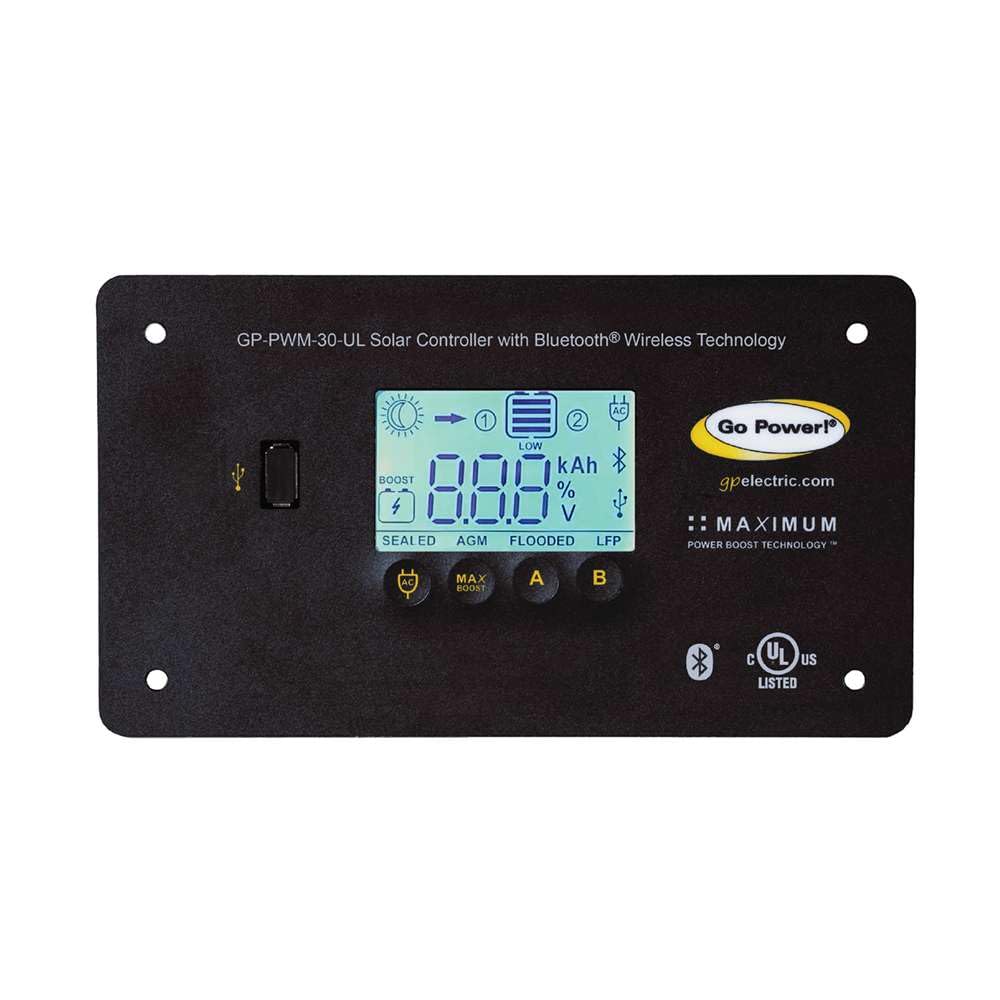 30 Amp Go Power! BlueTooth Solar Regulator GP-PWM-30-UL