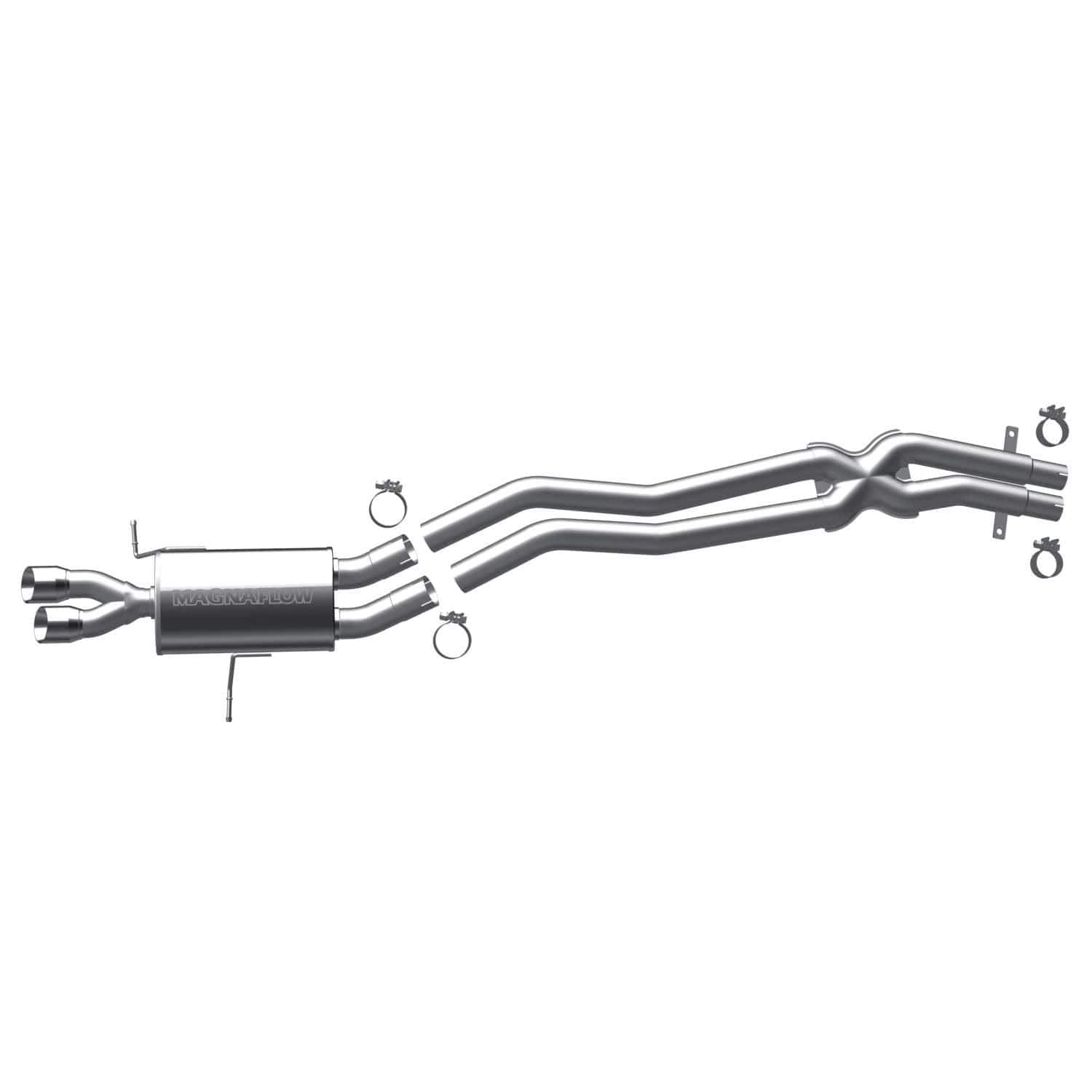 Large MagnaFlow Stainless Steel Performance Exhaust System Kit 16748