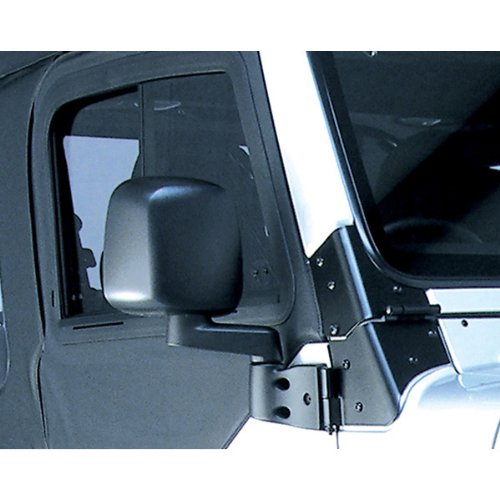 11002.10 | Omix | Right Door Mirror, Black | OE Reference: 55395060AB | Fits 1987-2006 Jeep Wrangler YJ/TJ