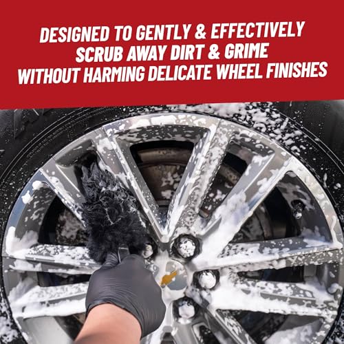Chemical Guys Wheel and Rim Cleaning Brush Gerbil - Soft Natural Bristle Detailing Tool for Tires, Exhausts & Delicate Surfaces - Wheel Cleaner Brush to Safely Clean Brake Dust, Grime and Dirt, 1 Pack