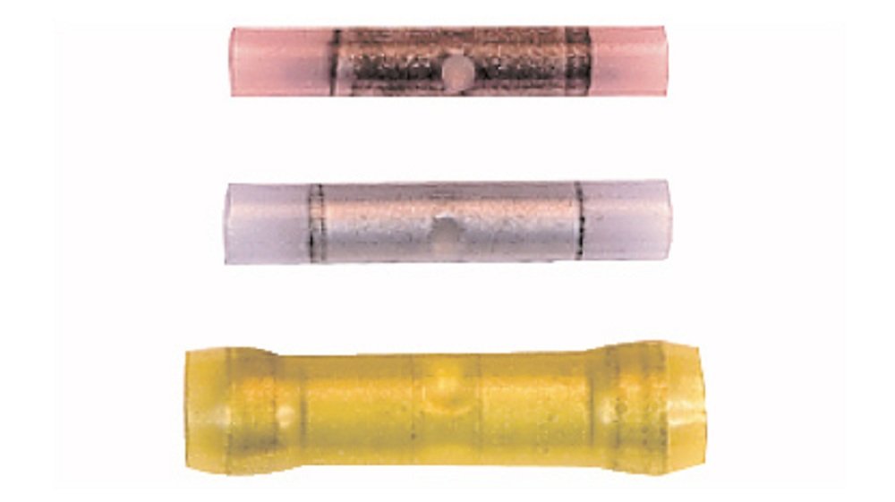 Butt Connector Install Bay Seamless Nylon 12/10 Gauge - Yellow (100 Pack)