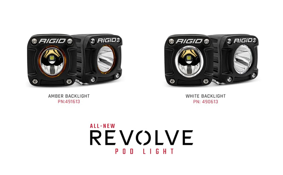 Revolve Pod Amber PRO Cover, RIGID INDUSTRIES Set of 2