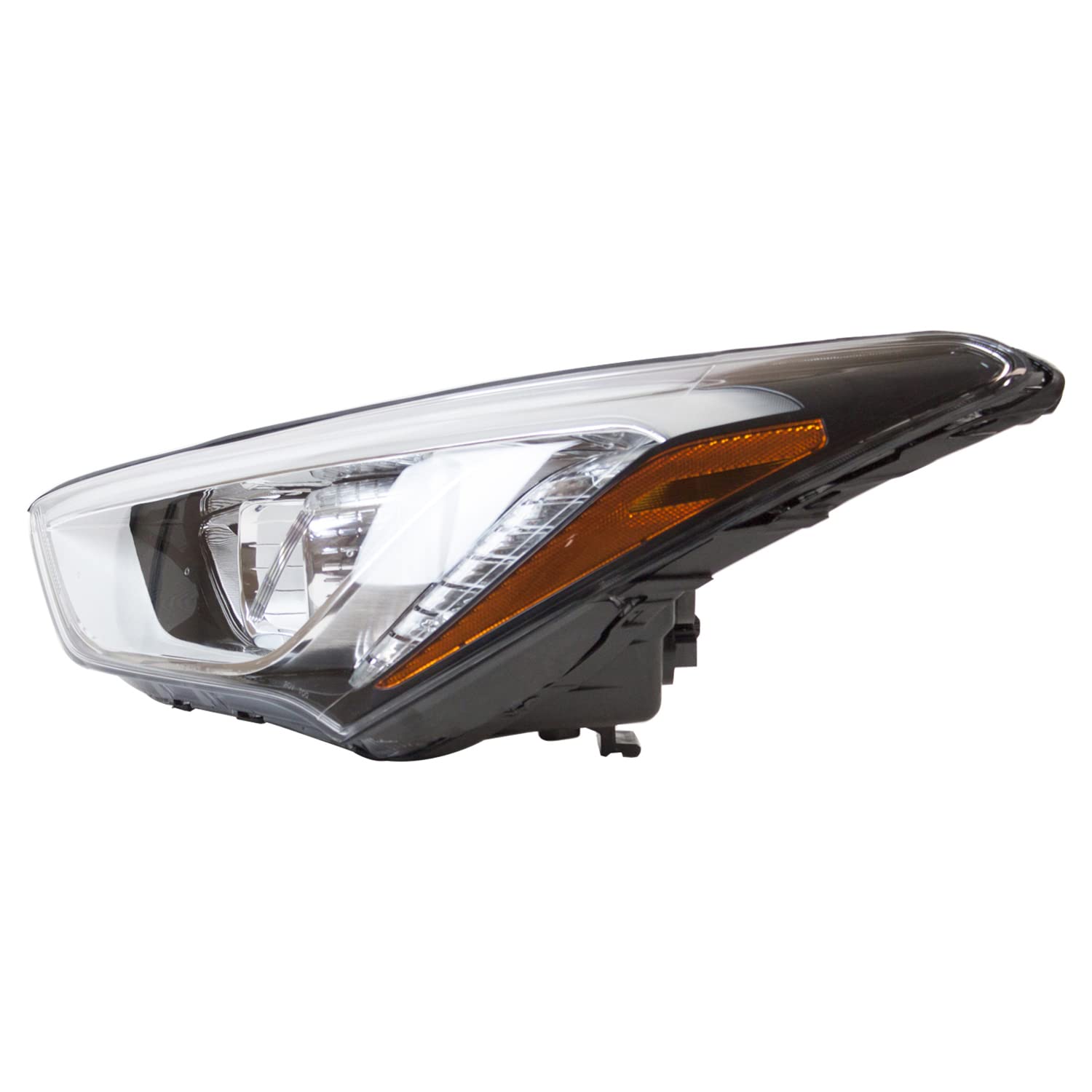 Left TYC Headlight Assembly Compatible with 2013-2016 Hyundai Santa Fe